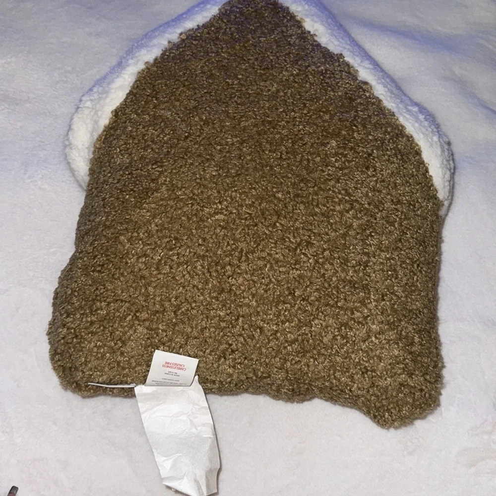 Martha Stewart large Teddy Gingerbread House Shaped Pillow